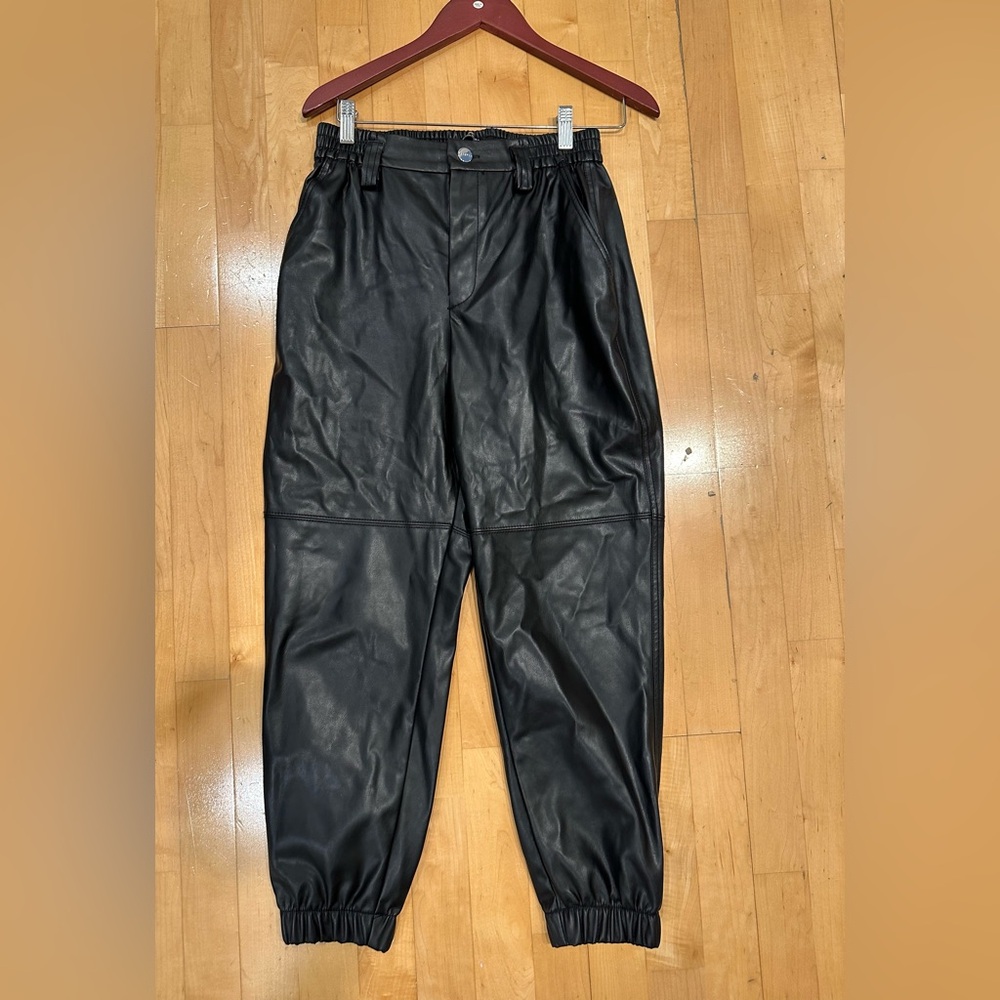 Bershka Leather Joggers, Size L